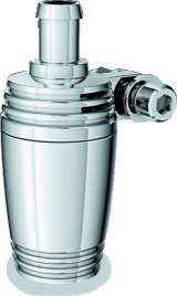 Kuryakyn Bluegrass Breather Catch Tanks 9931 Overflow Tank, Breather, 20cc Capacity, Round, Steel, Chrome, Harley-Davidson®, Each thumbnail 2