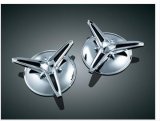 Kuryakyn Center Caps for 2009-2013 FLHTCUTG TRI GLIDE ULTRA CLASSIC, 2010-2011 FLHXXX STREET TRIKE - 1243 KNOCK-OFF CENTER CAPS thumbnail 1