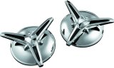 Kuryakyn Center Caps for 2009-2013 FLHTCUTG TRI GLIDE ULTRA CLASSIC, 2010-2011 FLHXXX STREET TRIKE - 1243 KNOCK-OFF CENTER CAPS thumbnail 2