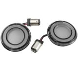 Kuryakyn Tracer LED Turn Signal Conversions 2905 L.E.D. Inserts Red/Red Smoke Lens Rear thumbnail 1