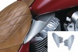 Kuryakyn Saddle Shields Heat Deflectors 7181 Engine Shields, Deflectors, Seat Front Edge Location, Reflective Smoke, Indian, Pair thumbnail 1