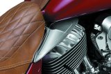 Kuryakyn Saddle Shields Heat Deflectors 7181 Engine Shields, Deflectors, Seat Front Edge Location, Reflective Smoke, Indian, Pair thumbnail 3