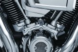 Kuryakyn Precision Tappet Block Accents 6410 Engine Case Cover, Engine Block, Aluminum, Chrome, Harley-Davidson®, Each thumbnail 1
