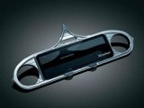 Kuryakyn Stereo Accents 3765 Motorcycle Accent, ABS Plastic, Chrome Finish, Self Adhesive, Harley-Davidson® thumbnail 1
