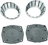 Kuryakyn Powersports Accent Lights 7287 LED SPEAKER BEZELS CHR thumbnail 3
