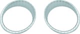 Kuryakyn Aztec Gauge Accents 5186 Exterior Trim Accent, Gauge, Plastic, Chrome, Indain, Pair thumbnail 3