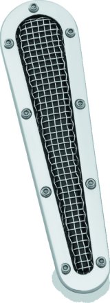 Kuryakyn Exterior Trim Accents 6505 MESH DASH INSERT CHR thumbnail 2