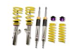 KW Variant 2 Coilover Kits 15220032 Kits, 2, 1.2 - 2.3 in. Lowered Front, 0.9 - 2.1 in. Lowered Rear, Natural/Yellow Shocks, Yellow Powdercoated Springs, BMW, Kit thumbnail 2