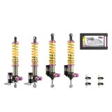 KW Variant 5 Coilover Kits 30971027 Kits, (V5), 0.0 - 0.4 in. Lowered Front, 0.0 - 0.4 in. Lowered Rear, Yellow Springs, Steel, Zinc, Porsche, Kit thumbnail 2