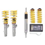 KW Variant 3 Coilover Kits 35220032 Kits, 3, 1.2 - 2.3 in. Lowered Front, 0.9 - 2.1 in. Lowered Rear, Shocks, Yellow Powdercoated Springs, BMW, Kit thumbnail 3