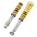 KW Variant 2 Coilover Kits 15220005 Kits, 2, 0.9 - 2.1 in. Lowered Front and Rear, Natural/Yellow Shocks, Yellow Powdercoated Springs, BMW, Kit thumbnail 1