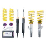 KW Street Comfort Coilover Kits 18020032 Kits, Comfort, 0.6 - 1.4 in. Lowered Front, 0.4 - 1.2 in. Lowered Rear, Natural/Black Shocks, Yellow Powdercoated Springs, BMW, Kit thumbnail 3