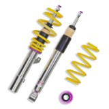 KW Variant 3 Coilover Kits 35210039 Kits, 3, 0.4 - 1.4 in. Lowered Front, 0.2 - 1.2 in. Lowered Rear, Shocks, Yellow Powdercoated Springs, Audi, Volkswagen, Kit thumbnail 6