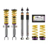 KW Variant 3 Coilover Kits 3520887006 Kits, 3, 0.0 - 1.0 in. Lowered Front, 0.2 - 0.8 in. Lowered Rear, Shocks, Yellow Powdercoated Springs, Tesla, Kit thumbnail 1
