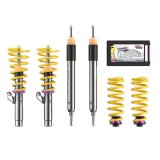 KW Variant 3 Coilover Kits 35220048 Kits, 3, 0.6 - 1.8 in. Lowered Front, 0.6 - 1.6 in. Lowered Rear, Shocks, Yellow Powdercoated Springs, BMW, Kit thumbnail 2