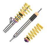 KW Variant 3 Coilover Kits 35220048 Kits, 3, 0.6 - 1.8 in. Lowered Front, 0.6 - 1.6 in. Lowered Rear, Shocks, Yellow Powdercoated Springs, BMW, Kit thumbnail 6