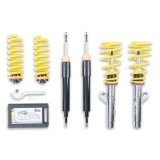 KW Variant 2 Coilover Kits 15220033 Kits, 2, 1.2 - 2.3 in. Lowered Front, 0.8 - 2.0 in. Lowered Rear, Natural/Yellow Shocks, Yellow Powdercoated Springs, BMW, Kit thumbnail 2