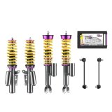 KW Variant 3 Coilover Kits 35271023 Kits, 3, 0.8 - 1.5 in. Lowered Front and Rear, Shocks, Yellow Powdercoated Springs, Porsche, Kit thumbnail 2