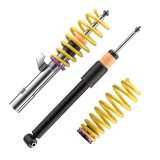 KW Variant 2 Coilover Kits 1521000B Kits, 2, 1.5 - 2.5 in. Lowered Front, 1.5 - 2.5 in. Lowered Rear, Natural/Yellow Shocks, Yellow Springs, Audi, Kit thumbnail 6
