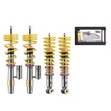 KW Variant 3 Coilover Kits 35220084 Kits, 3, 0.6 - 1.8 in. Lowered Front, 0.6 - 1.8 in. Lowered Rear, Shocks, Yellow Powdercoated Springs, BMW, Kit thumbnail 2