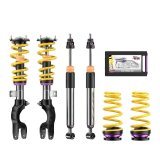 KW Variant 3 Coilover Kits 3520887010 Kits, 3, 0.2-0.8 in. Lowered Front/Rear, Shocks, Yellow Springs, Twin-Tube, Tesla Model Y, Kit thumbnail 1