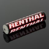 Renthal SX Bar Pads P261 Handlebar Pad, Crossbar, SX, Foam, Vinyl Cover, Black, Red, Logo, 10 in. Length, Each thumbnail 2