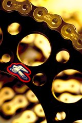 Renthal R1 Works Drive Chains C277 Chain, Works, 428 Size, 140-Links, 4.609 lbs./in. Tensile Strength, Gold/Black, Each thumbnail 2