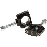 Renthal 36Tech Bar Mounts CL051 Handlebar Mounts, 36Tech, Oversized, Aluminum, Black, Clamps Included, 5.00mm Handlebar Offset, for use on Honda®, Kawasaki, Yamaha, Pair thumbnail 1