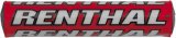 Renthal Mini SX Bar Pads P225 Handlebar Pad, Crossbar, SX, Foam, Vinyl Cover, Red, Logo, 8.50 in. Length, Each thumbnail 1