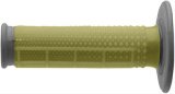 Renthal Tapered Dual Series Grips with Kevlar® G166 Grips, Compound Kevlar®, Thermo-plastic Elastomer, Gray/Yellow, Twist, 7/8 in., Pair thumbnail 1