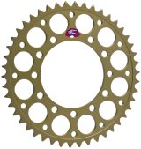 Renthal Ultralight Rear Sprockets 210U-525-47P-HA Sprocket, Rear, Aluminum, Gold Anodized, 47-Tooth, 525 Chain Size, Suzuki, Yamaha, Each thumbnail 1