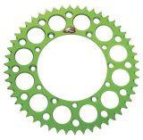 Renthal Ultralight Rear Sprockets 112U-520-51GEGN Sprocket, Ultralight, Rear, Aluminum, Green Anodized, 51-tooth, 520 Chain Size, Kawasaki, Each thumbnail 1