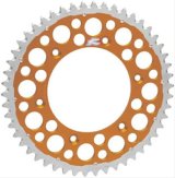Renthal Twinring Sprockets 2240-520-48GPOR Sprocket, Rear, Aluminum/Steel, Orange Anodized, 48-Tooth, 520 Chain Size, Husaberg, KTM, Each thumbnail 1