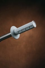 Renthal Original Series Grips G086 Grips, Single Compound, Rubber, Light Gray, 7/8 in. Bars, Soft Feel, Pair thumbnail 2