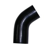 Pacific Performance Engineering Silicone Tubing Couplers 115900000 Coupler, 45 degree Elbow, Silicone, Black, 2.25 in. Inlet/Outlet Diameter, Each thumbnail 1