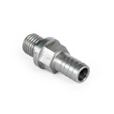 Pacific Performance Engineering Fuel Inlet Fittings 113060501 Fitting, Straight, 3/8 in. Male Thread, 3/8 in. Hose Barb, Each thumbnail 1