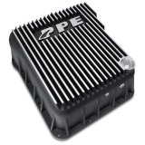 Pacific Performance Engineering Heavy-Duty Transmission Pans for 2001-2019 SIERRA 2500 HD, SILVERADO 2007-2019 3500 HD - 128051010 Pan, Aluminum, Black/Brushed Finish, Deep, Extra 4 Qt., Filter, Chevy, GMC, Allison 1000, 2000, 2400, Each thumbnail 2