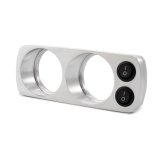 Pacific Performance Engineering Overhead Gauge Mounts 148003100 Mount, Overhead, Dual 2 1/16 in. Gauges, Two Switches, Aluminum, Brushed, Chevy, GMC, Each thumbnail 1