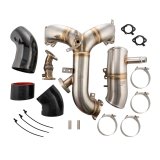 PPE Intake Manifolds, Fuel Injected 315054010 Turbo Inlet and Manifold Kit - Ford 6.7L Powerstroke 2020-2025 - Brushed thumbnail 1