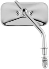 Biker's Choice Mirrors 490012 Mirror, Rectangular, Chrome Housing, Harley-Davidson®, Each thumbnail 1