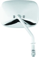 Biker's Choice OEM Mirrors 490732 Mirror, OEM, Replacement, Left Side, Rectangular, Convex, Manual, Chrome Housing, Harley-Davidson®, Each thumbnail 3
