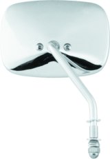 Biker's Choice OEM Mirrors 490732 Mirror, OEM, Replacement, Left Side, Rectangular, Convex, Manual, Chrome Housing, Harley-Davidson®, Each thumbnail 4