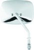 Biker's Choice OEM Mirrors 490732 Mirror, OEM, Replacement, Left Side, Rectangular, Convex, Manual, Chrome Housing, Harley-Davidson®, Each thumbnail 5