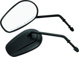 Biker's Choice Tapered Mirrors 482007 Side View Mirror TAPERED LONG STEM MIRRORS BLK BLK thumbnail 3