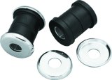 Biker's Choice Handlebar Mount Rebuild Kits 493346 Bushings, Rebuild, Rubber, Black, Spacers, Chrome Washers, Harley-Davidson®, Kit thumbnail 2