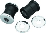 Biker's Choice Handlebar Mount Rebuild Kits 493346 Bushings, Rebuild, Rubber, Black, Spacers, Chrome Washers, Harley-Davidson®, Kit thumbnail 3