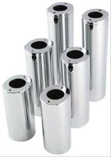 Biker's Choice Fork Tube Covers 494047 Covers, Bolt-on, Steel, Chrome, Harley-Davidson®, Pair thumbnail 1
