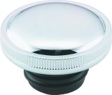 Biker's Choice Screw-In Vented Gas Caps 490437 Fuel Tank Cap, Screw-In, Vented, Steel, Chrome, Right Side, Harley-Davidson®, Each thumbnail 2