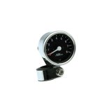 Biker's Choice Mechanical Mini Tachometers 493316 Powersports Gauges, Tachometer, Analog, 2.50 in. Diameter, Chrome, Black, White Numbers and Pointers, Chrome Clamp, Harley-Davidson®, Sportster, Each thumbnail 1