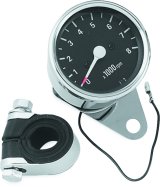Biker's Choice Mechanical Mini Tachometers 493316 Powersports Gauges, Tachometer, Analog, 2.50 in. Diameter, Chrome, Black, White Numbers and Pointers, Chrome Clamp, Harley-Davidson®, Sportster, Each thumbnail 3